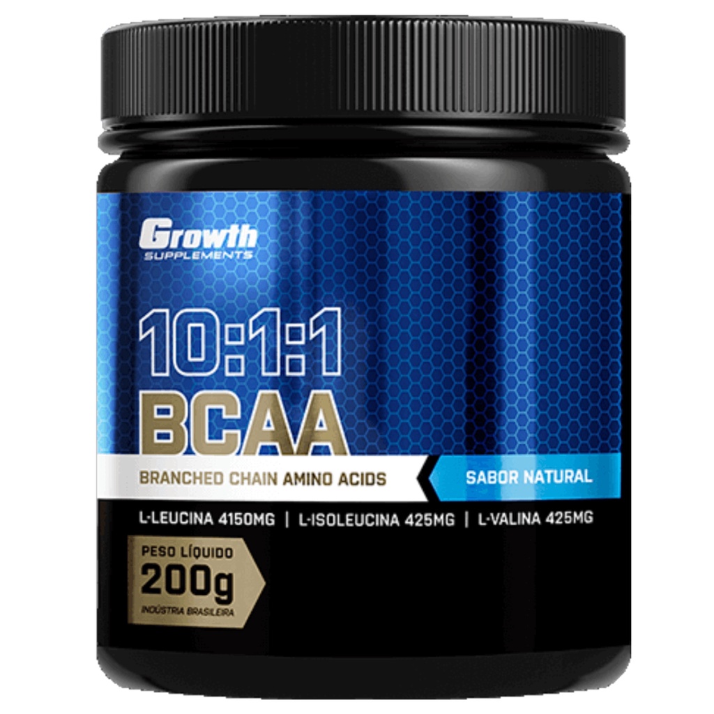Bcaa em Pó 10:1:1 200g Growth Supplements
