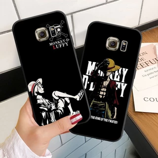 Capinha Para Samsung Galaxy S6 S7 edge Plus Capa De Silicone Macia Telefone Black One Piece