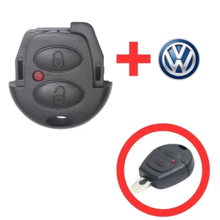 Controle Carcaça Oca Volkswagen Fox Nacional de 2 Botões Modelo Cadeado