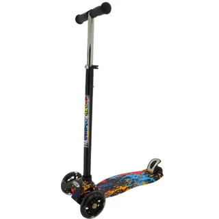 Patinete Infantil 3 Rodas Menino Ajustável Masculino Led