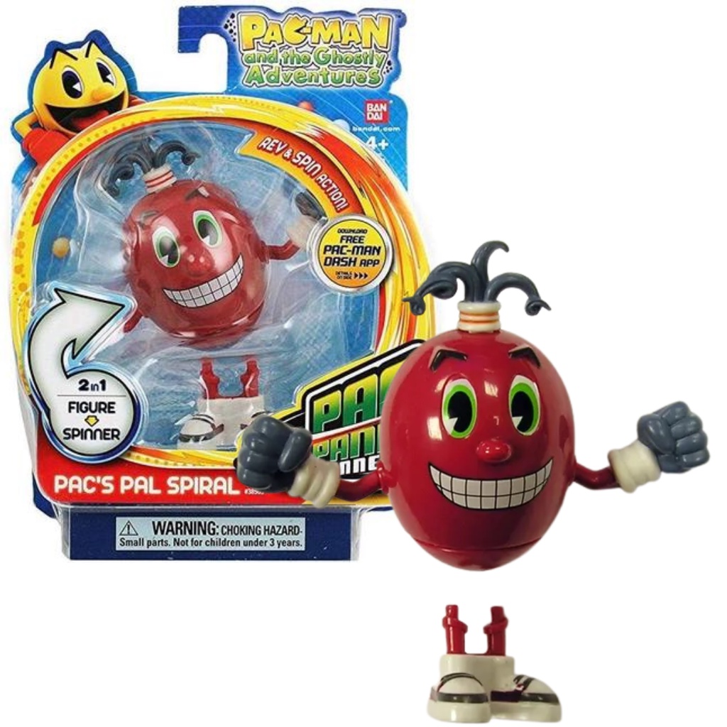 Boneco Pac Man Panic Spinners Pac's Pal Spiral Giratório | Shopee Brasil
