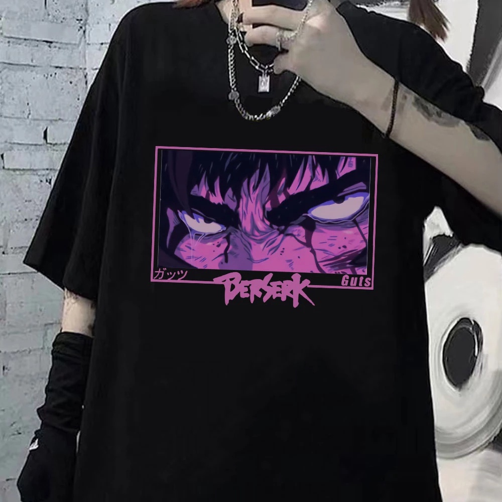Camiseta Basica Camisa Guts Eyes Anger Berserk Anime Unissex bom preço