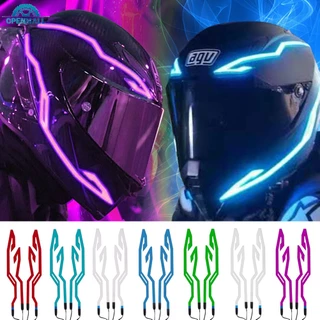 OM 4 Luzes De Advertência Intermitentes À Prova D'água Capacete De Motocicleta Fita Adesiva LED Kit De