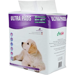 Tapete Higiênico Para Cães e Gatos Ultra Pad 30unidades 80x60cm Aroma Lavanda Alta Absorção