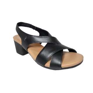 Sandália Ortopedica Usaflex Salto Bloco Couro Elastico AE 3230 em Oferta na Shopee