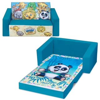 Sofazinho Infantil Mini Sofa-cama Azul 70 Cm - Cortex