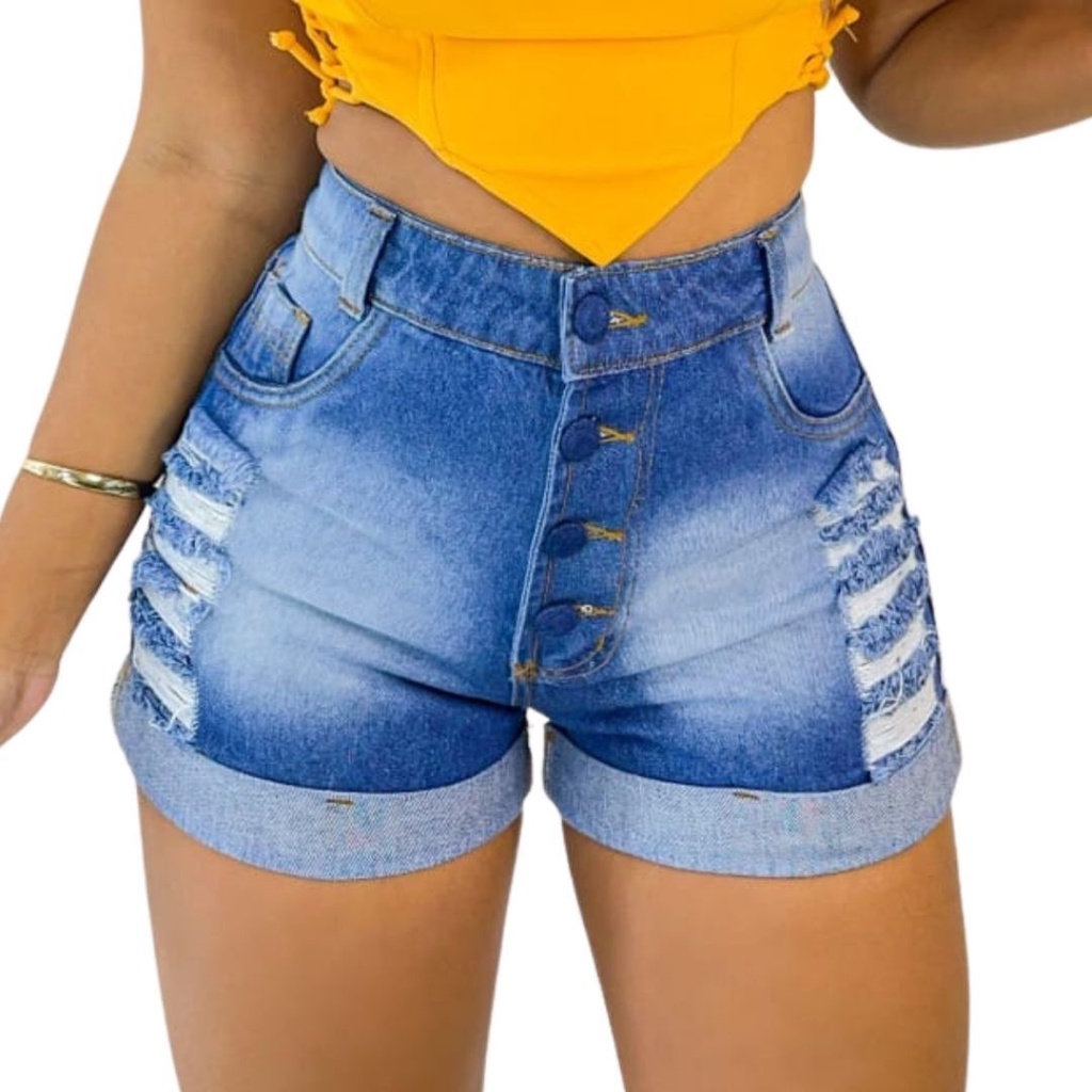 Short Jeans Feminio Varios Modelos Tam do 36 ao 48 Bemuda Feminina ...