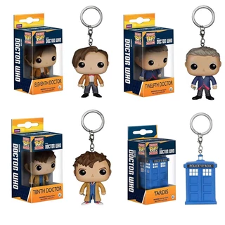 Funko Pop ! Doutor Que Delegacia De Polícia Chaveiro Vinil Ação Figura Keychain Modelo