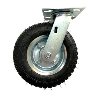 Roda Pneumática 250x4 ou 8x2 Giratória Carrinho Reforçada