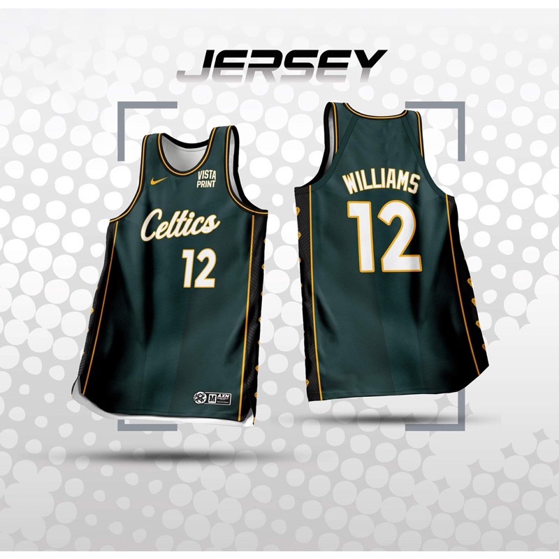 Boston Celtics (NBA-CITY EDITION) Jersey Secagem Rápida Roupa Esportiva Casual Respirável