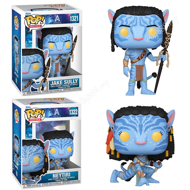 Funko Pop Vinyl Movies : Avatar 1321 Jake Sully 1322 Neytiri Articulado Bonecos Modelo De Figura De Ação