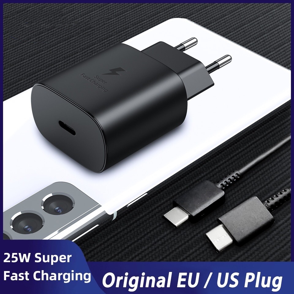 Carregador Super Rápido Samsung W PD USB C Adaptador m m m Tipo Para Cabo De Carregamento