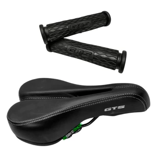 Kit Selim Bike Gts Anatômico + Manopla Gta