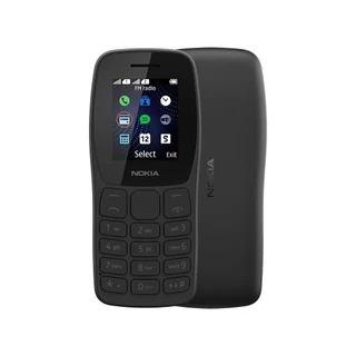 Celular Nokia 105 Dual Chip + Rádio FM + Lanterna + Jogos pré-instalados - Preto - NK093