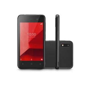 Smartphone Multi E Lite 3G 16GB Tela 4 Quad Core Câmera traseira 5MP + 5MP frontal Preto - P9099