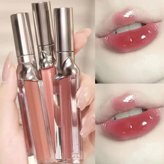 Herorange Iceberg Verniz Mirror Lip Glaze Water Moisturizing Sexy Red Tint Lipstick Maquiagem Batom Vermelho Brilho Labial De Cor Longa Duração
