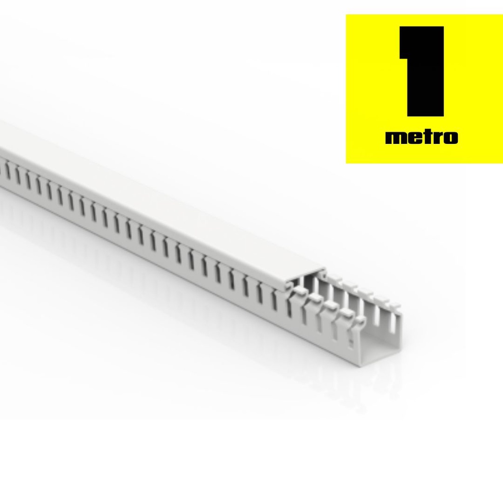 Canaleta Pvc Para Cable 30 Piezas 25x30mm X 1 Metro 2530