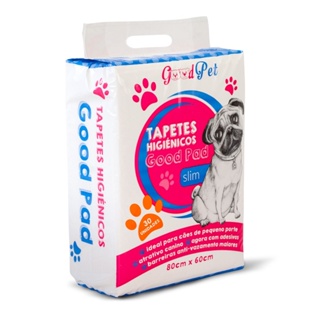 Tapete Higienico Good Pad P/ Cães E Gatos 80x60 cm Com 30 Un