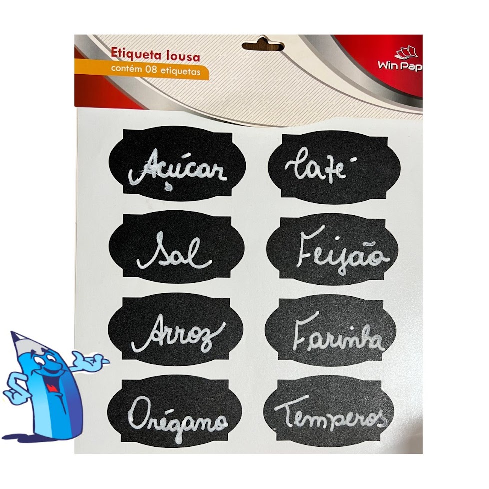 Adesivos Para Potes Organizadores - 90 Unidades 5x3cm Vinil