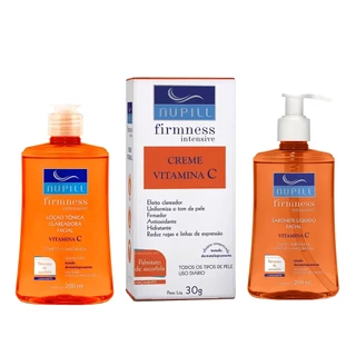Kit Nupill Vitamina C Sabonete + Tônico e Creme Facial