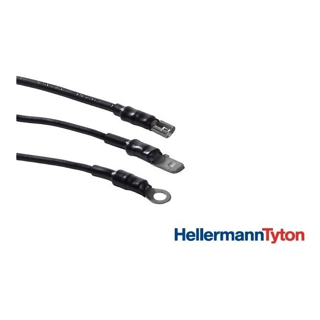 Tubo Termo Contrátil Retrátil Preto 6.4mm Espaguete 2metros