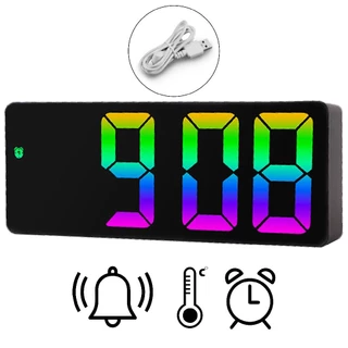 Relógio Digital USB E Pilha Com Despertador Data E Temperatura Linha Premium