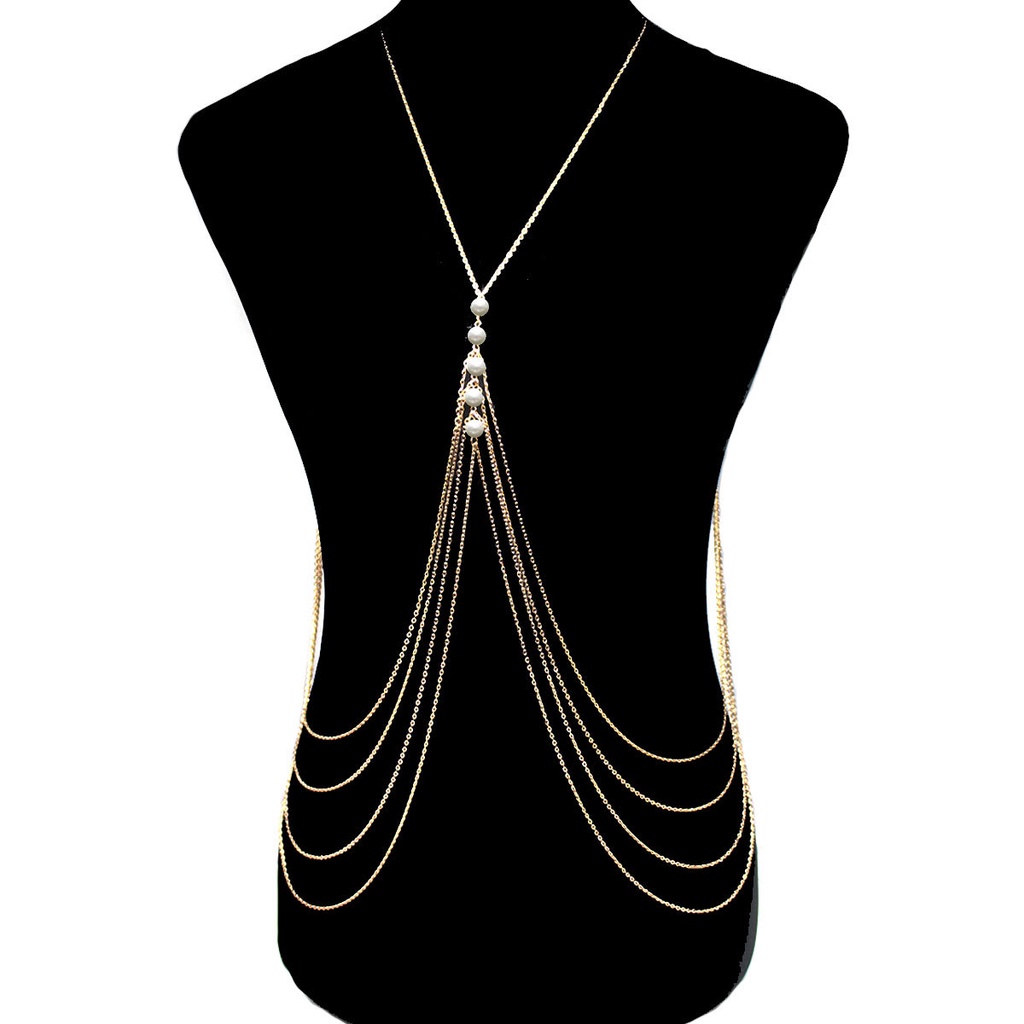 Exagerado Multilayer Long Tassel Chest Waist Chain Sexy Elegante Body  Jewelry Summer Beach Party Wearing for Women