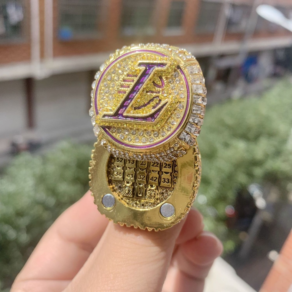 NBA Anel Campeonato 2020 Los Angeles Lakers James Championship Flip Ring Comemorativo Kobe Anel Personalizado Masculino
