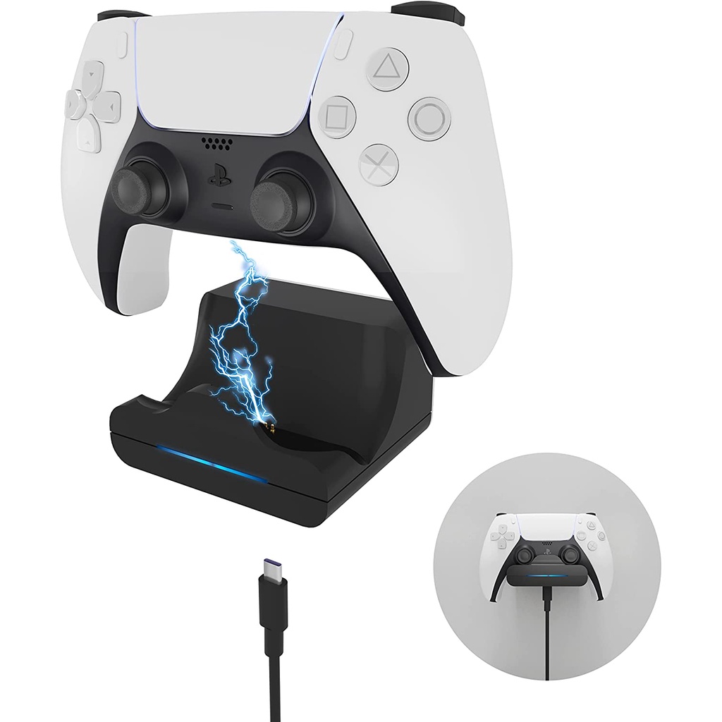 Mini Volante Controle PS5 Playstation Jogos De Corrida BRANCO Gamepad  Controlador Alça Envio Imediato Pronta Entrega