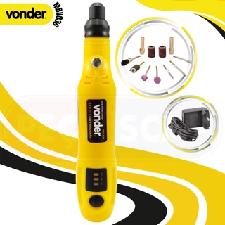 Micro Retífica Profissional MBV036 Vonder 50Hz/60Hz 100V/240V À Bateria 3,6v Bivolt 15000rpm