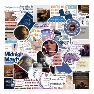 Adesivos 50 Unidades Pacote Taylor Alison Swift Midnights À Prova D