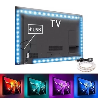 Fita Diodo LED 5V Luz De Fundo De TV USB 2835 SMD HDTV 1M 2M 3M 5M Lâmpada Flexível Para PC Tela Decorativa De Sala RGB