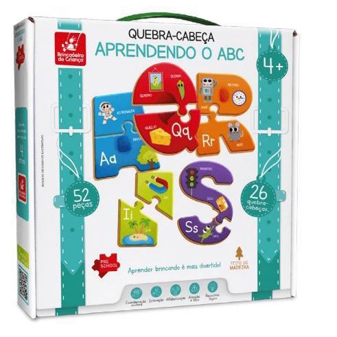 Jogo Educativo Forma Palavras Letras Brinquedo Alfabeto 48pç