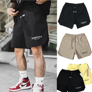 Novos Calções De Verão Essenciais Masculinos Carta Refletiva Streetwear Hip Hop Secagem Rápida E Esportivos De Algodão Respirável