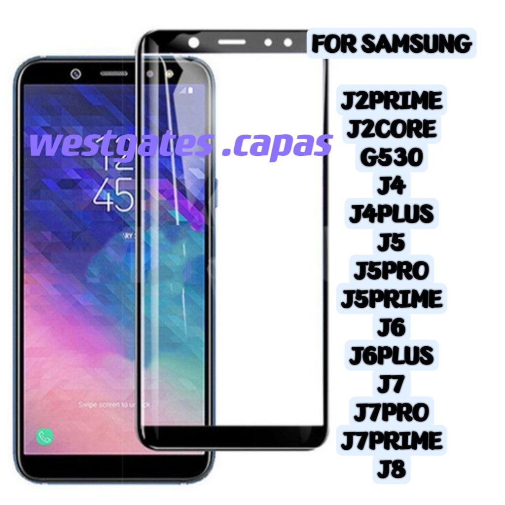 Pelicula 3D Vidro Compativel Samsung J2PRIME CORE G530 J4 J4PLUS J5 J5PRO J5PRIME J6 J6PLUS J7 J7PRO J7PRIME J8