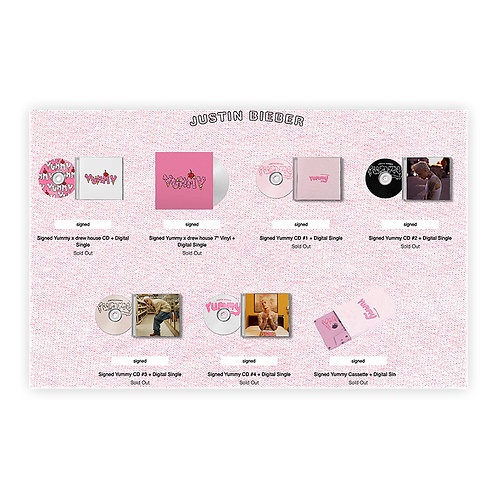 Justin Bieber - CD Autografado Yummy #1 | Shopee Brasil