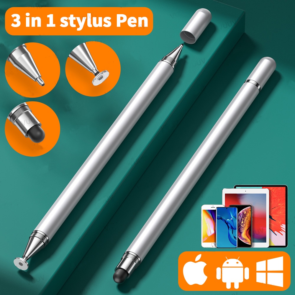 Caneta 3 Em 1 Universal Touch Pen Para Computador De Mesa Apple iPad ...