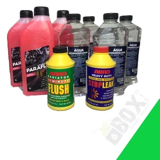 Kit limpeza de arrefecimento fluido rosa