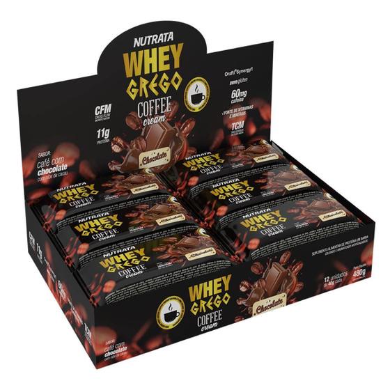 Grego Bar Sabor Coffee Chocolate Display c/12unid Nutrata – Whey Protein