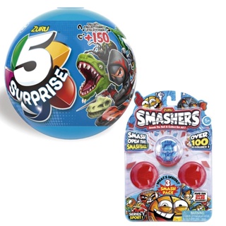 Kit 5 Surprise Azul + Smarshers C/ 3 Unidades