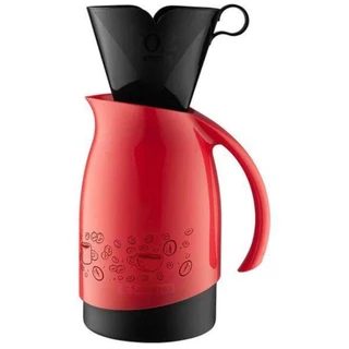 Conjunto Bule de 700mL e Coador Sanremo SR101162 Vermelho e Preto