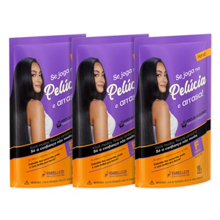 KIT 3 HENÊ PELÚCIA FORTE POUCH