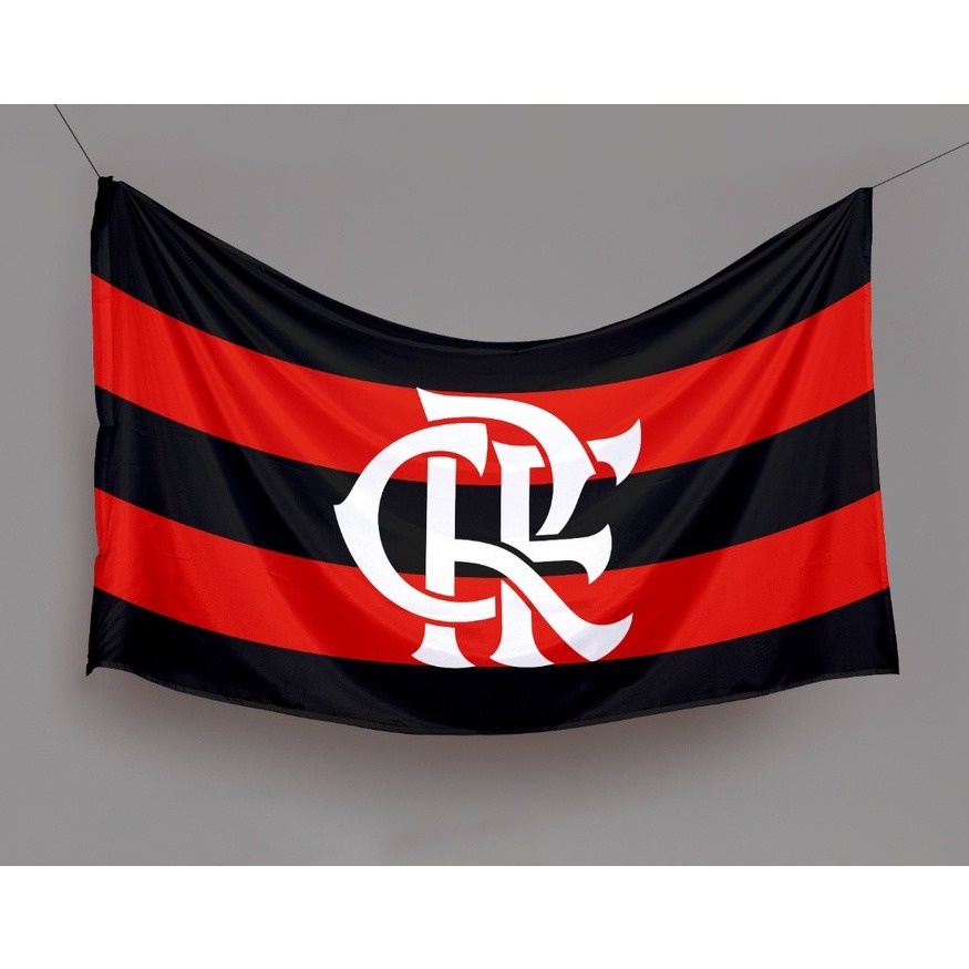 Bandeira do Flamengo FC - Vermelho/Preto Edição 22-23 Grande - Med: 160cm x 100m