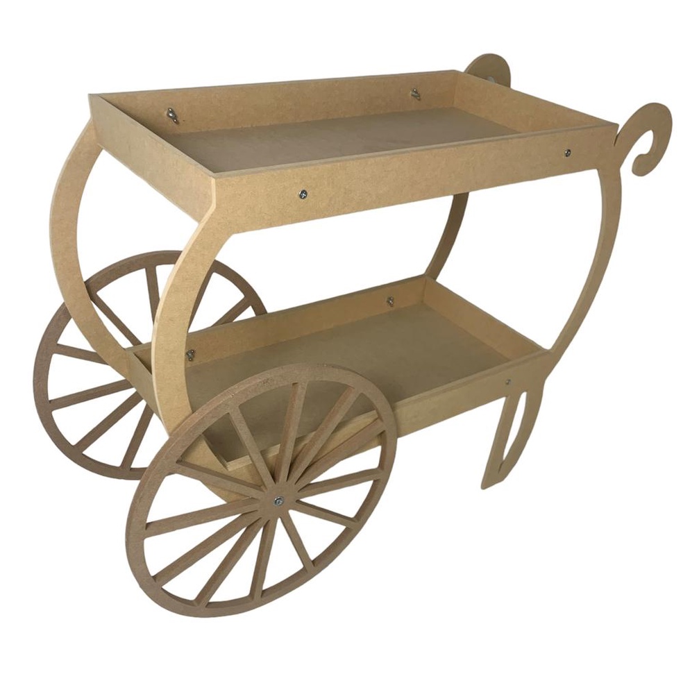 Carrinho de Chá Vintage para festa e decoração Desmontável