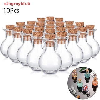 STHB 10x Frascos De Vidro Pequenos Poção Miniatura De Cortiça Mini Para Casamento BR