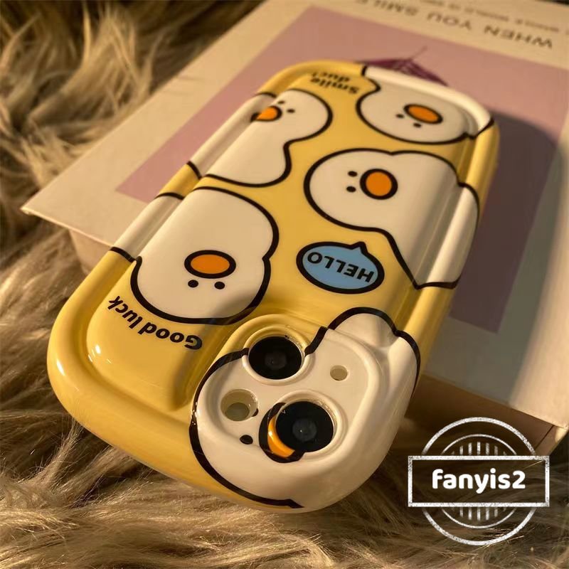 Compatível Com Samsung A04 A14 A54 A34 A04s A13 A23 A53 A03 A03s A02s M02s A52 A72 A32 A22 A12 A71 A51 A50 A50s A30s A11 INS Capa De Telefone De Pato De Desenho Animado Bonito Traseira De Almofada De Ar