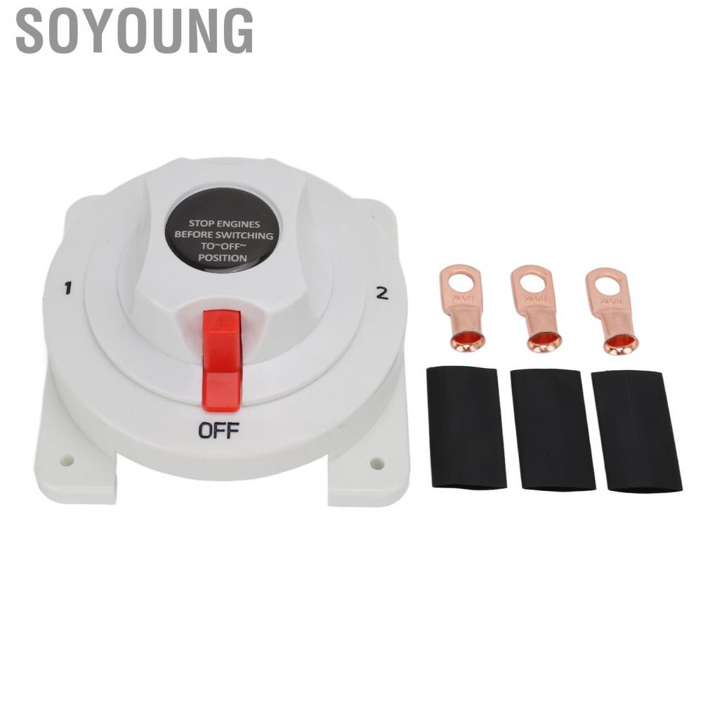 Soyoung Battery Switch 4 Position Dual Battery Selector Switch for