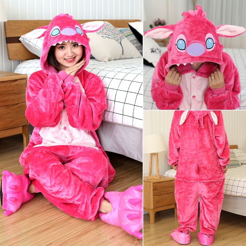 ゆう kigurumi Kigurumi Stitch Animal Pijamas Adultos Girafa Pikachu Panda Frog