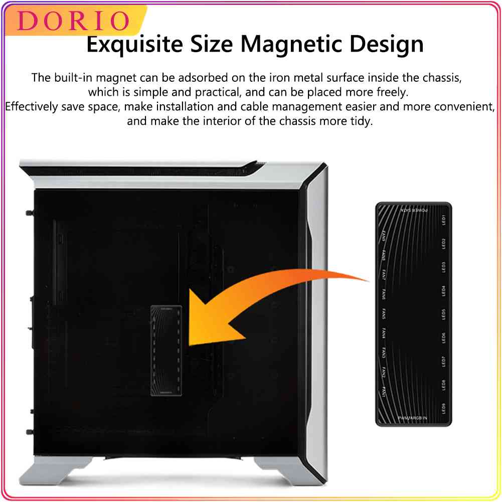 1 A 9 Hub Controle Remoto 5V 3Pin ARGB Ventilador De Resfriamento 4Pin ...