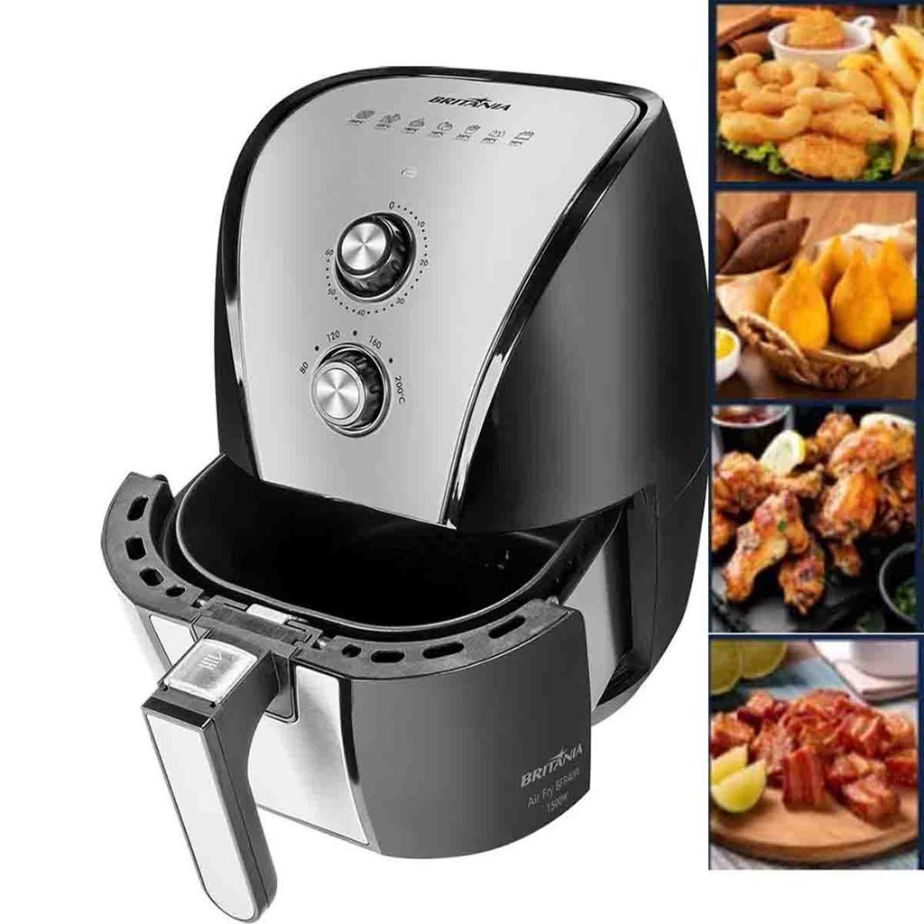 Fritadeira Britânia Air Fly 5 Litros Antiaderente 1500W Preta